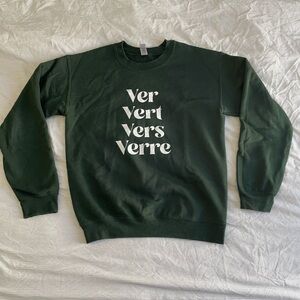 Ouate de Phoque Green Crewneck Sweater